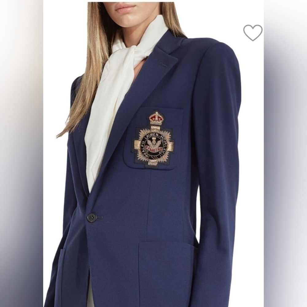 Ralph lauren purple label Katherine Logo Patch Blazer